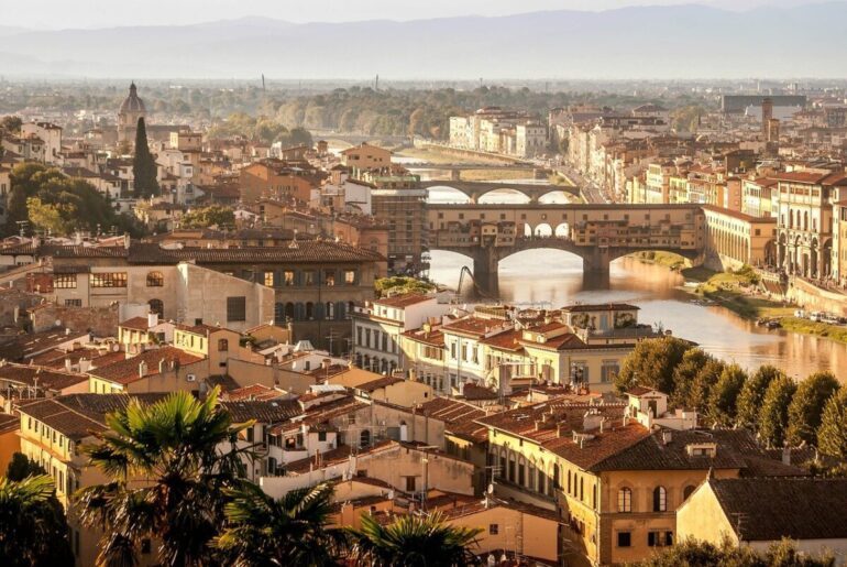 a bridge in Florence